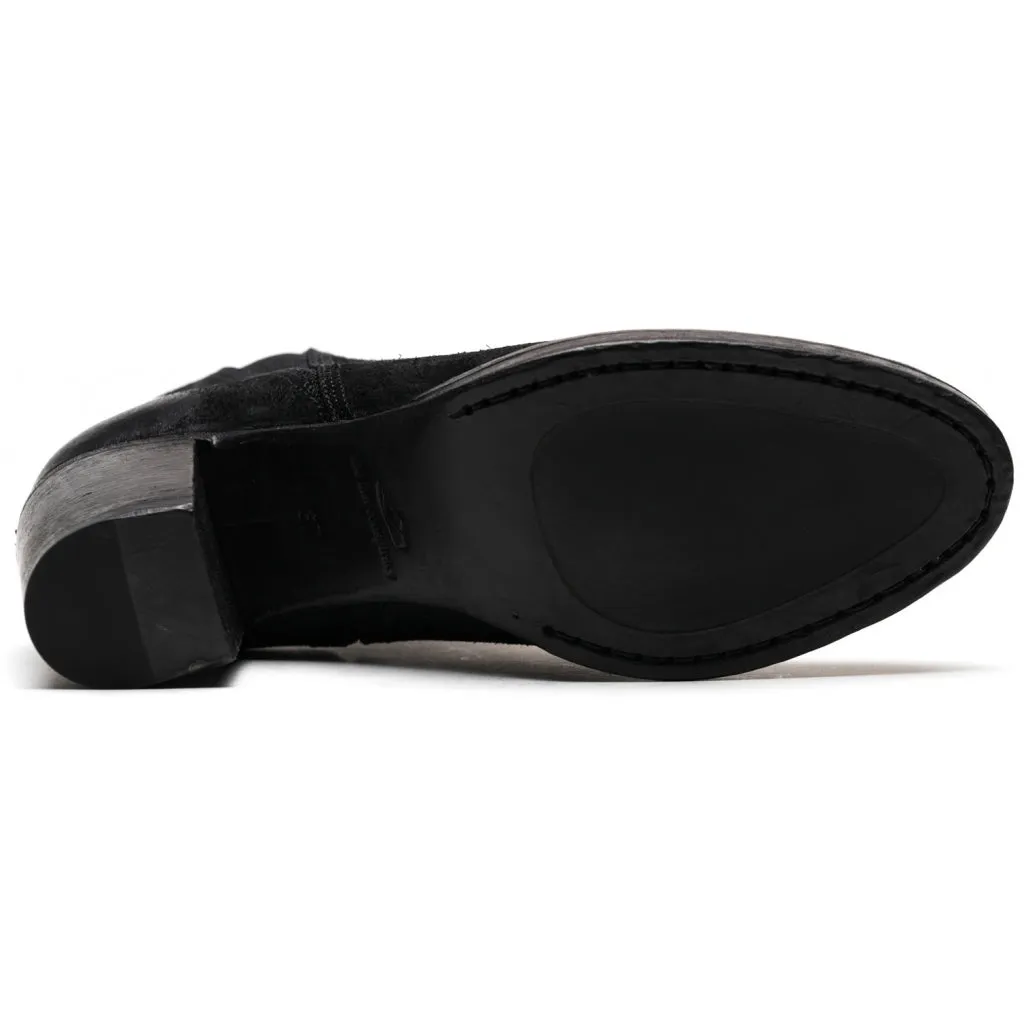 AASE waxed suede BLACK