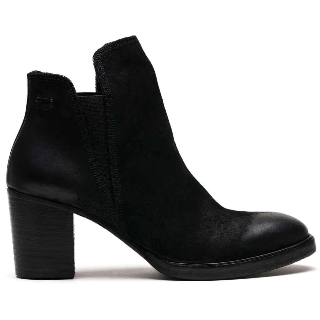 AASE waxed suede BLACK