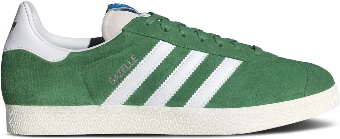adidas Men's Gazelle Indoor Sneaker, Preloved Green/Cloud White/Core White, Size 11