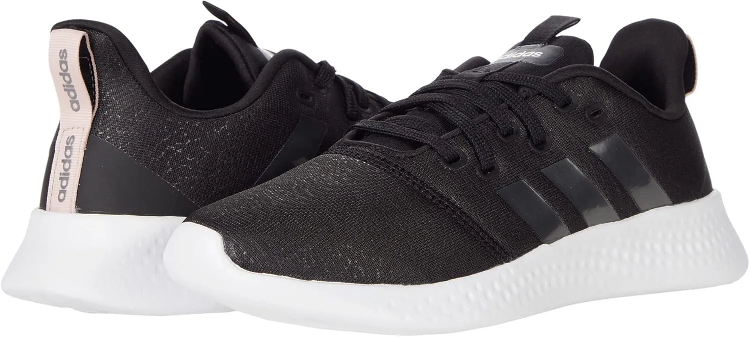 ADIDAS Women's Puremotion Running Sneaker, Core Black/Iron Met/Vapour Pink, 7 M US