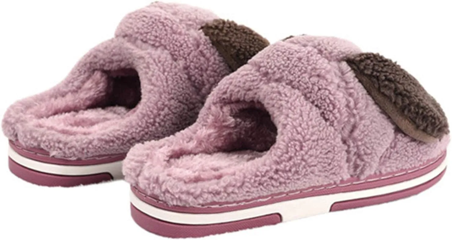 Adult and Children Cotton Slippers Dog Slippers Home Slippers Plush Slippers Animal Slippers