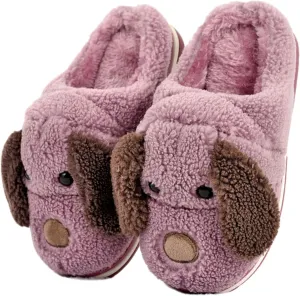 Adult and Children Cotton Slippers Dog Slippers Home Slippers Plush Slippers Animal Slippers