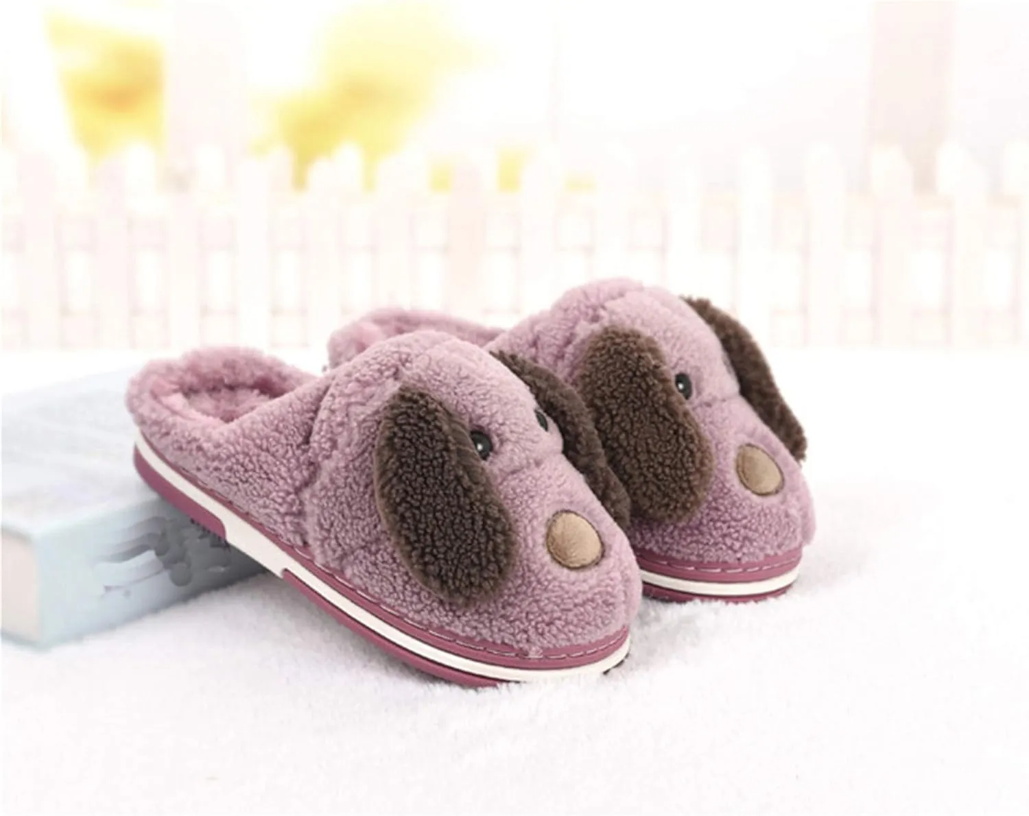 Adult and Children Cotton Slippers Dog Slippers Home Slippers Plush Slippers Animal Slippers