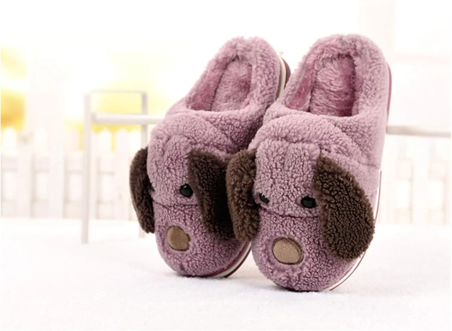 Adult and Children Cotton Slippers Dog Slippers Home Slippers Plush Slippers Animal Slippers