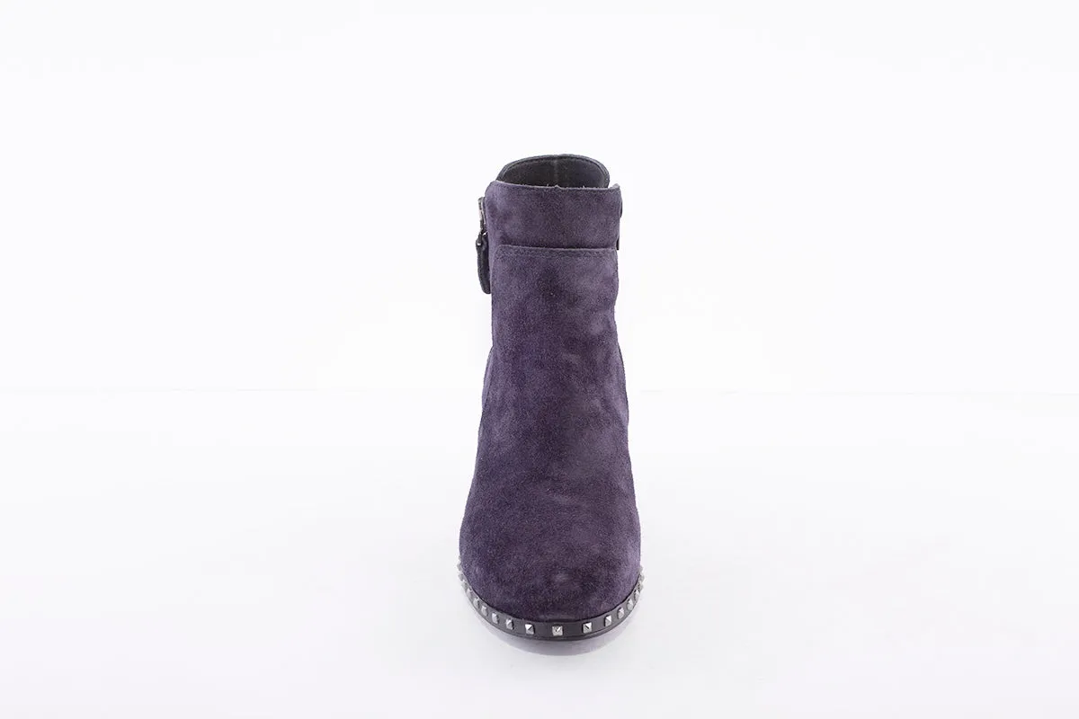 ALPE - MEDIUM BLOCK HEEL ANKLE BOOT - NAVY SUEDE