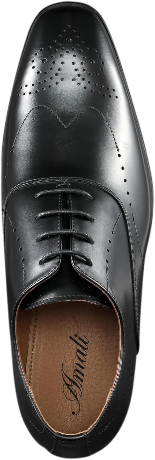 Amali Piedmont - Mens Dress Shoes - Oxford Shoes for Men - Tuxedo Shoes - Lace Up Mens Casual Dress Shoes