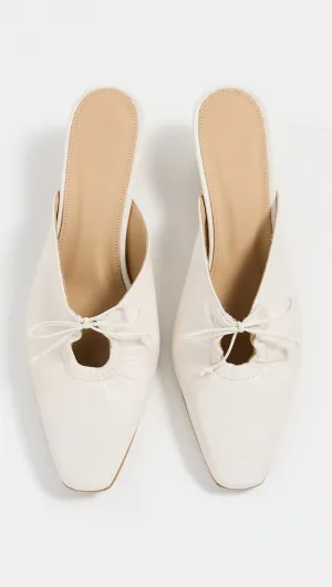 Amar Cream Leather Mule