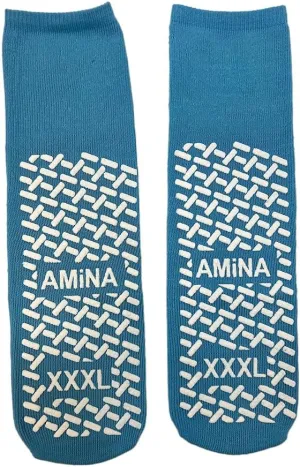 AMiNA Non Slip Socks - 3 Pairs Grip Socks for Women & Men, Elderly Safety & Recovery