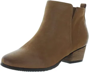 Aqua College Womens Isla Closed Toe Ankle Fashion Boots, Cognac Nubuck, Size 5.5