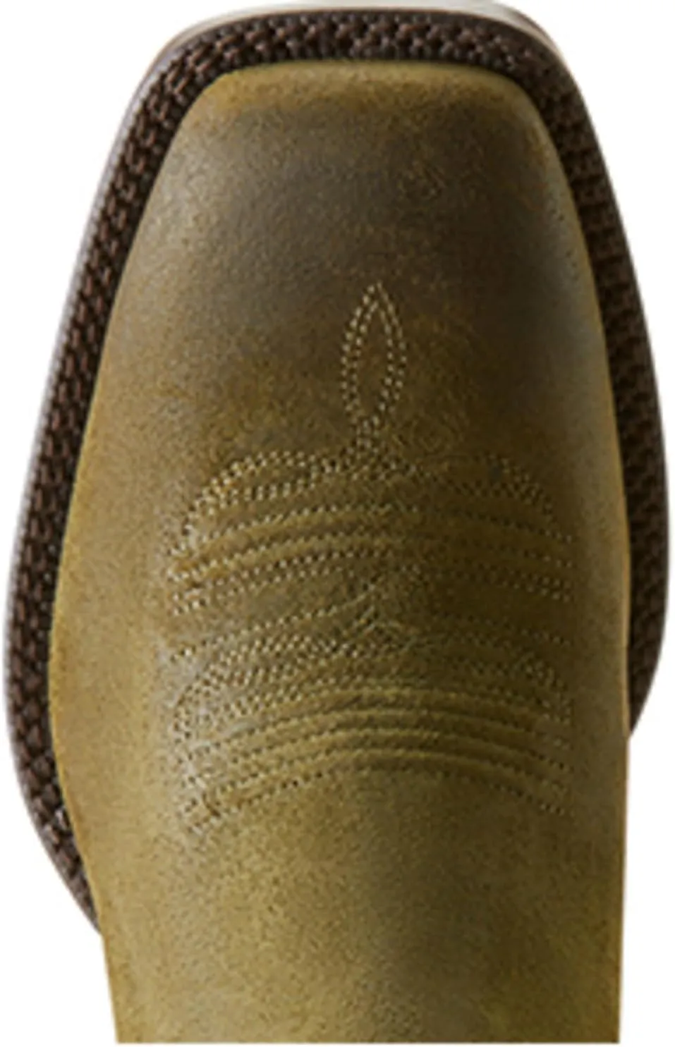 Ariat Mens Booker Ultra Embroidered Square Toe Chelsea Casual Boots Ankle - Beige