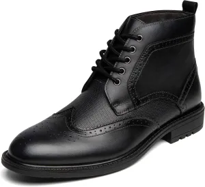 Arkbird Mens Oxford Dress Boots Fashion Casual Genuine Leather Brogue Chukka Ankle Boot for Men