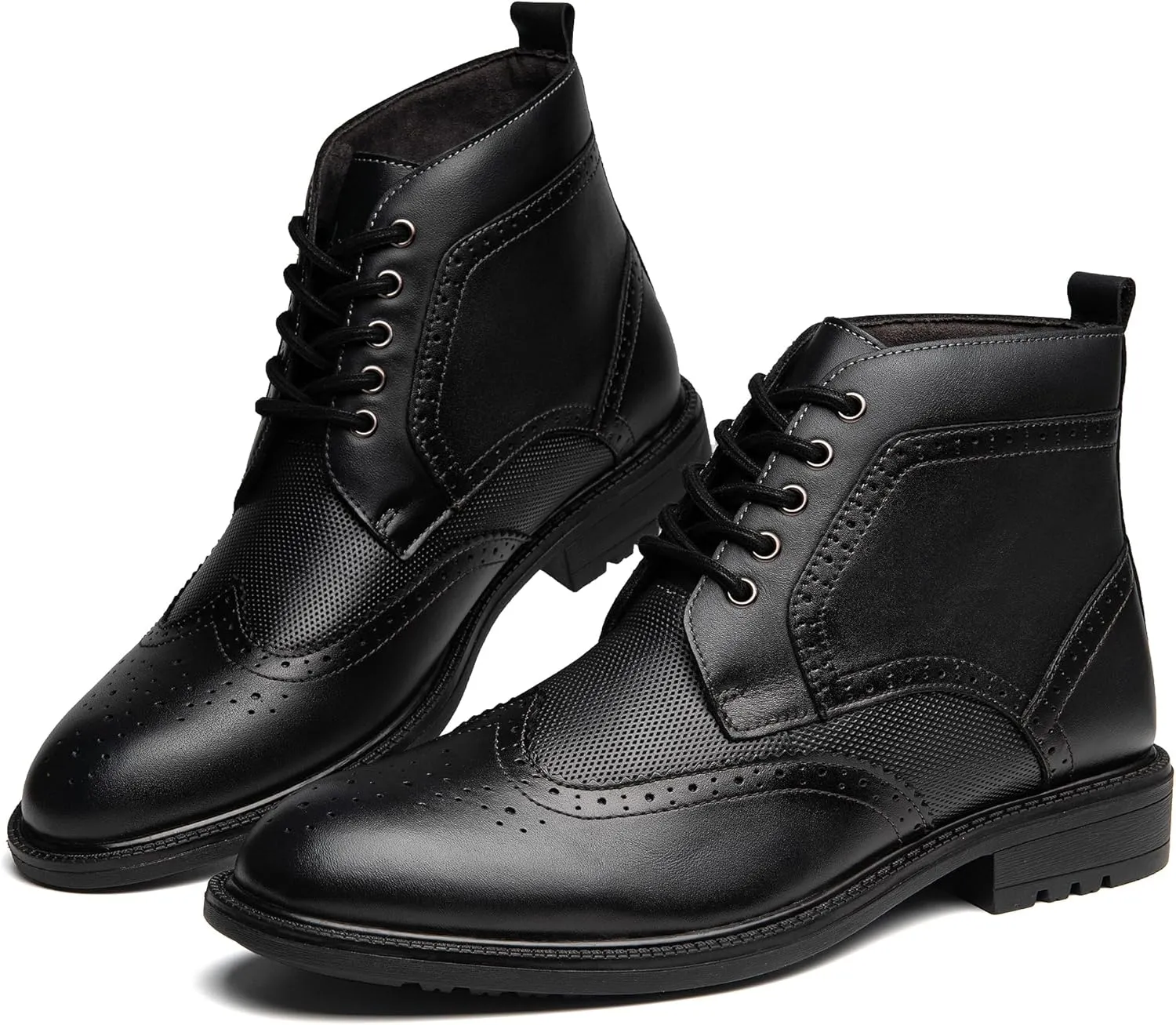 Arkbird Mens Oxford Dress Boots Fashion Casual Genuine Leather Brogue Chukka Ankle Boot for Men