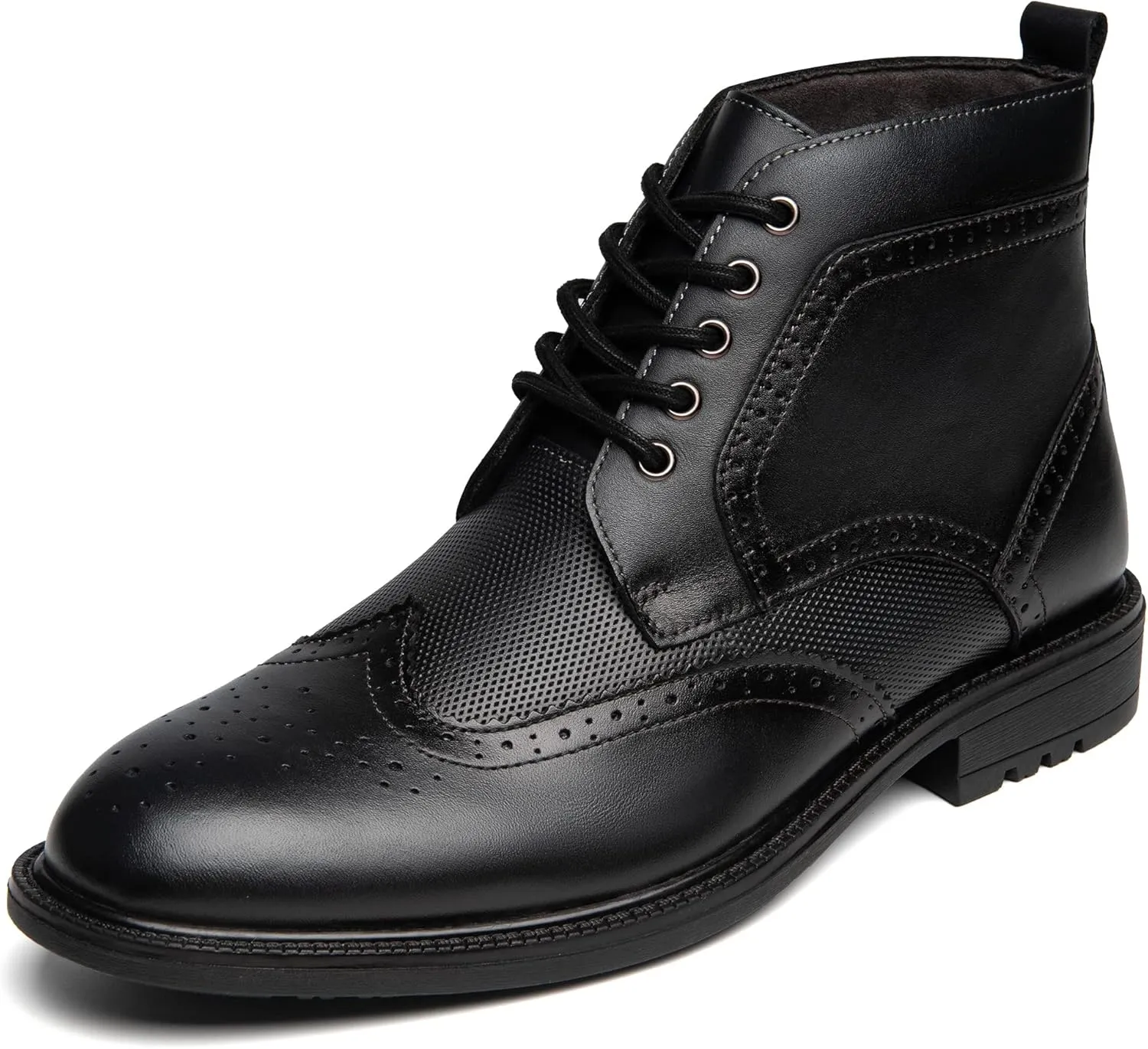 Arkbird Mens Oxford Dress Boots Fashion Casual Genuine Leather Brogue Chukka Ankle Boot for Men