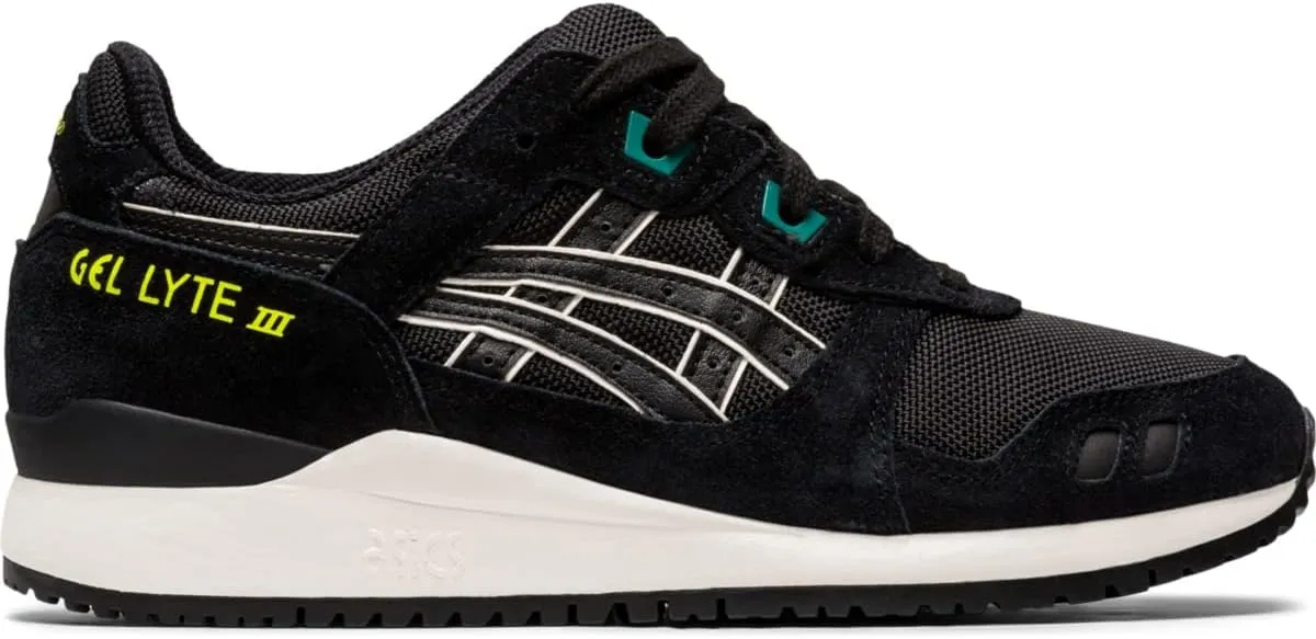ASICS Tiger Women's Gel-Lyte III Shoes, 5, Black/Black