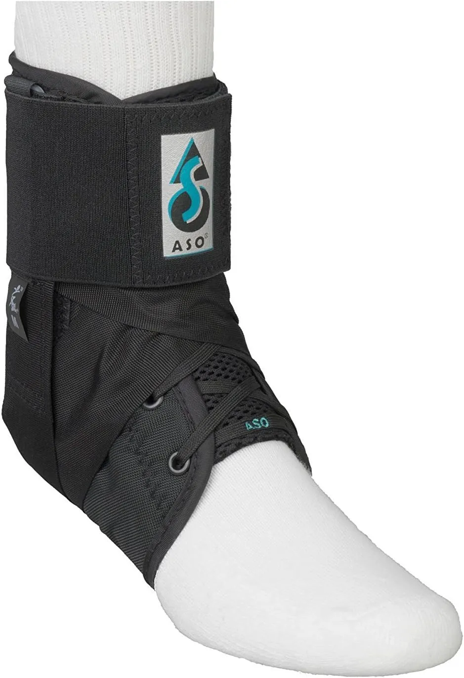 ASO Ankle Stabilizing Orthosis W/inserts (Black, Medium)