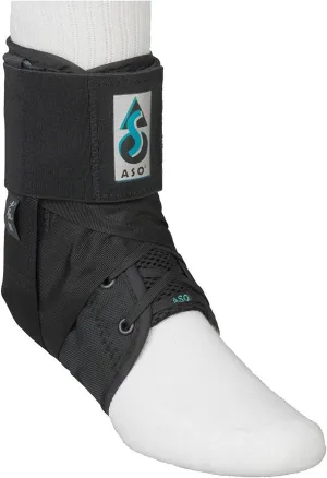ASO Ankle Stabilizing Orthosis W/inserts (Black, Medium)