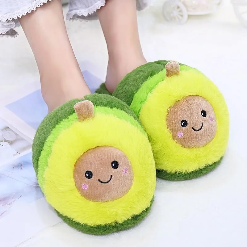 Avocado Plush Slippers
