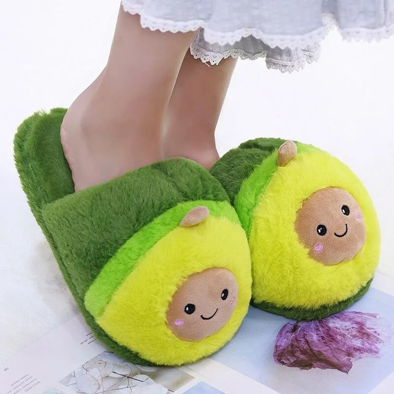 Avocado Plush Slippers