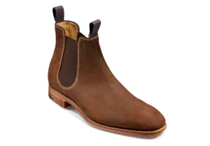 Barker Mansfield - Mid Brown Waxy Suede