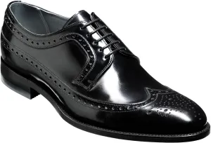 BARKER Woodbridge Men's Handmade Leather Oxford Brogue Dress Shoes – Goodyear Welted, Full Hi-Shine Calf Leather, Formal Business & Wedding Footwear