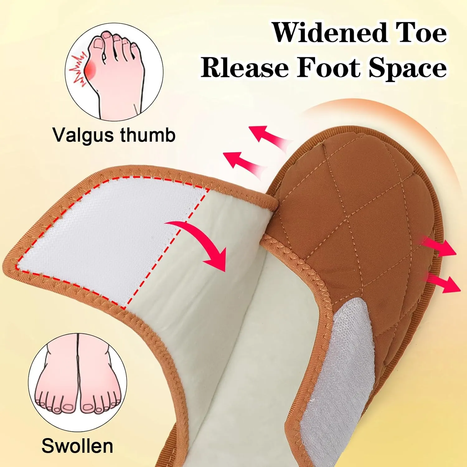 Besroad Mens Slippers Wide Memory Foam House Slippers Adjustable Diabetic Shoes Arthritis Edema Swollen House Shoes