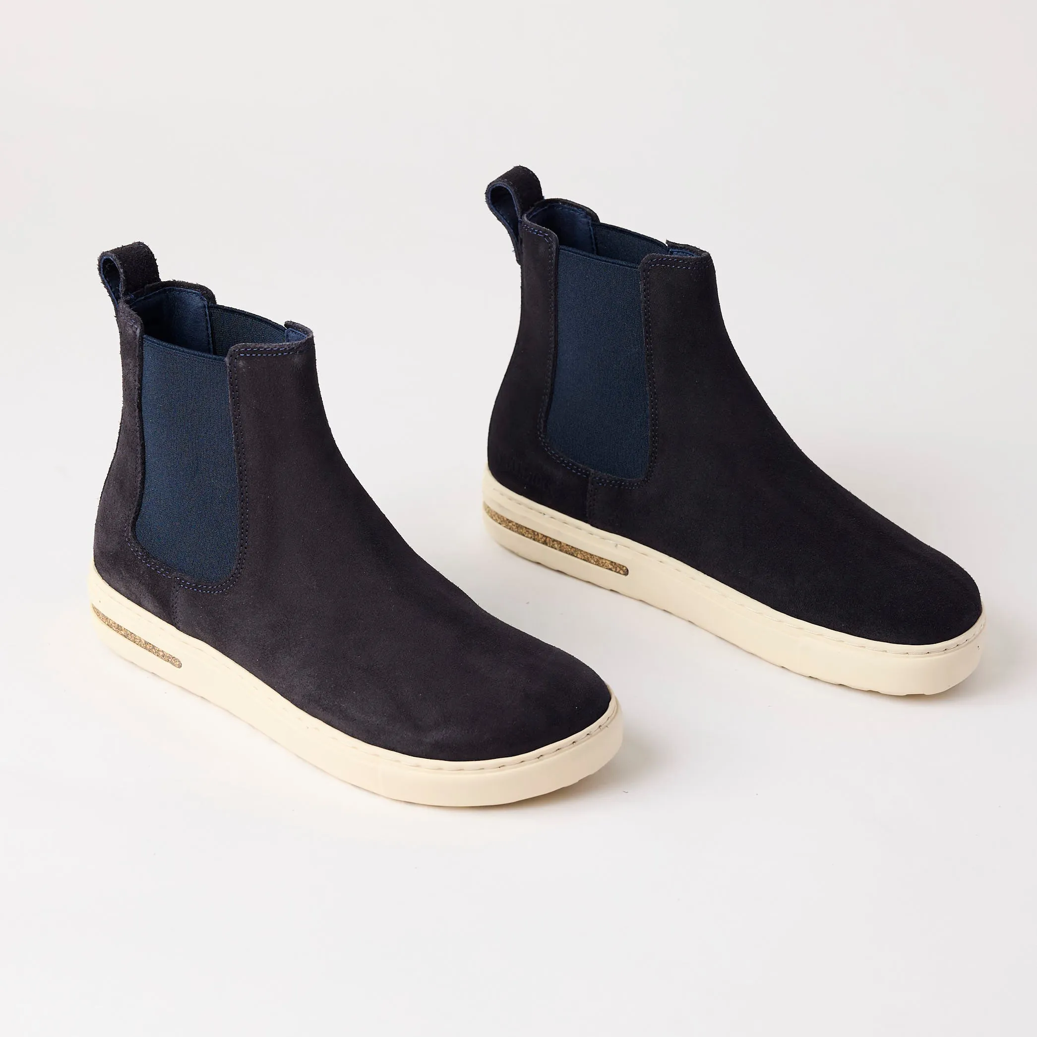Birkenstock Navy Leather Chelsea Boots