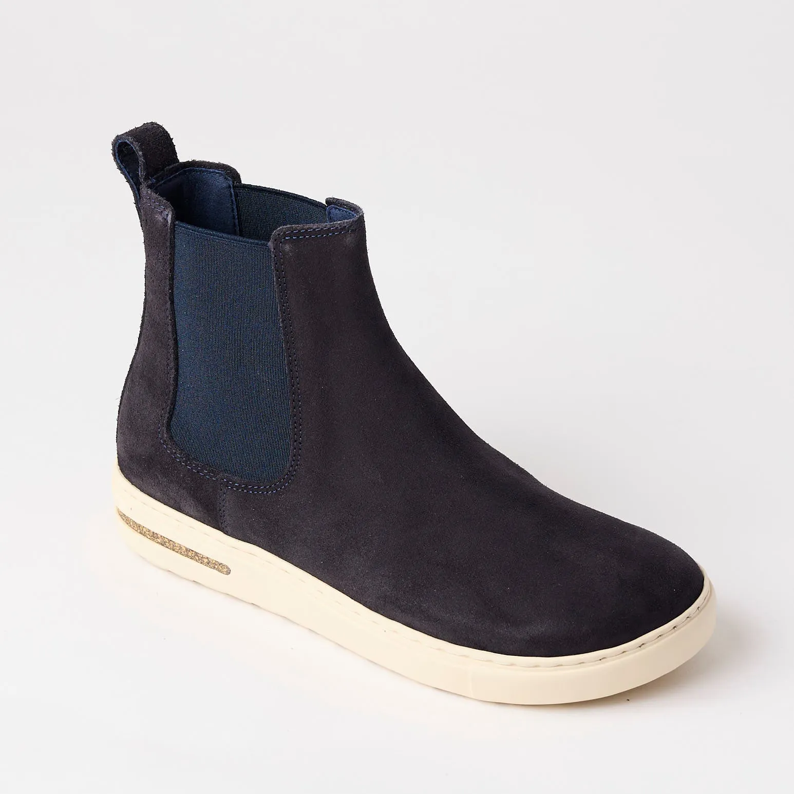 Birkenstock Navy Leather Chelsea Boots