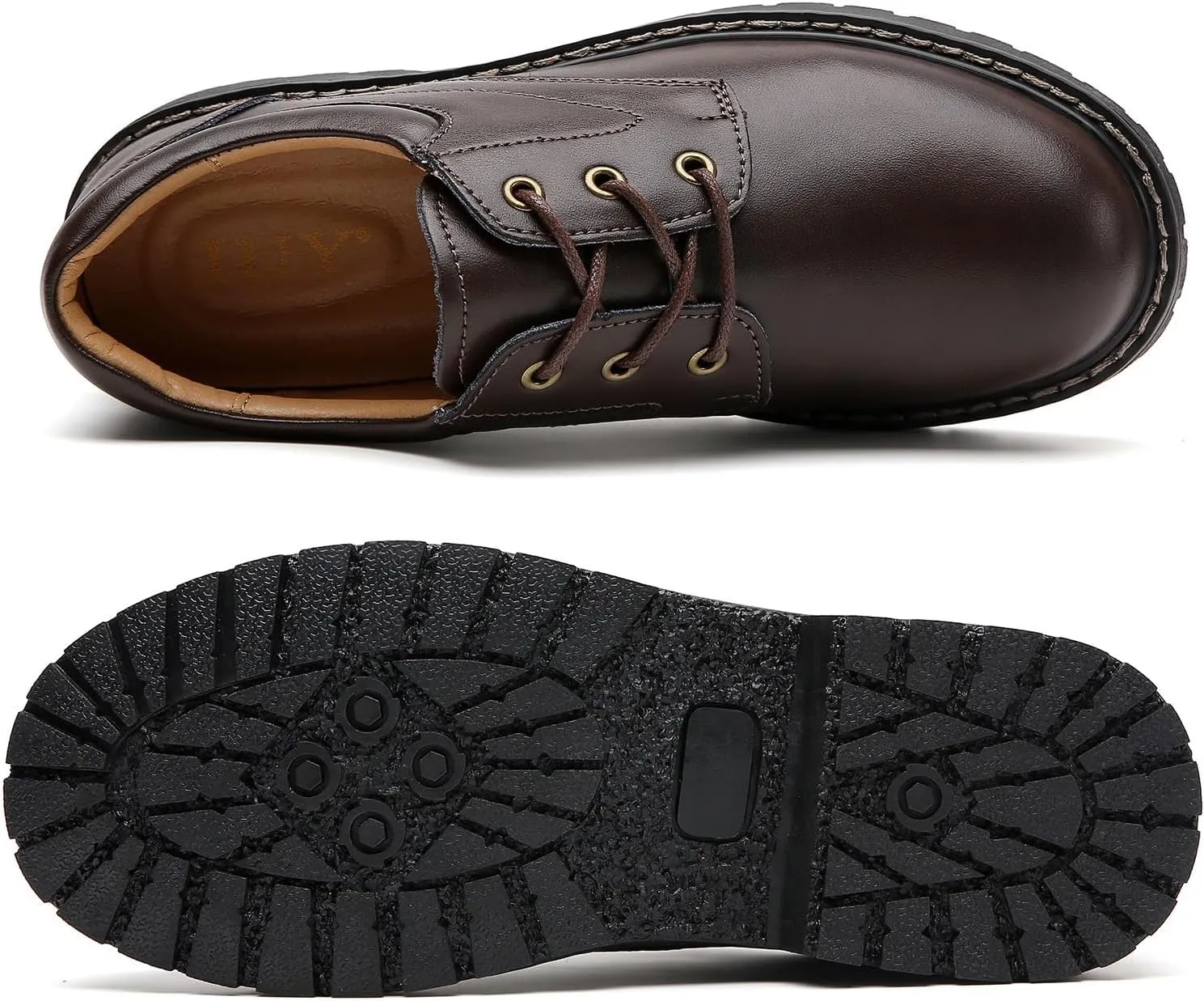 Black Oxford Shoes for Women Leather Work Office Non Slip Dress Shoes Comfortable Shoes