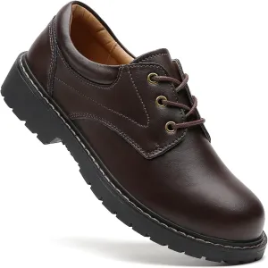 Black Oxford Shoes for Women Leather Work Office Non Slip Dress Shoes Comfortable Shoes