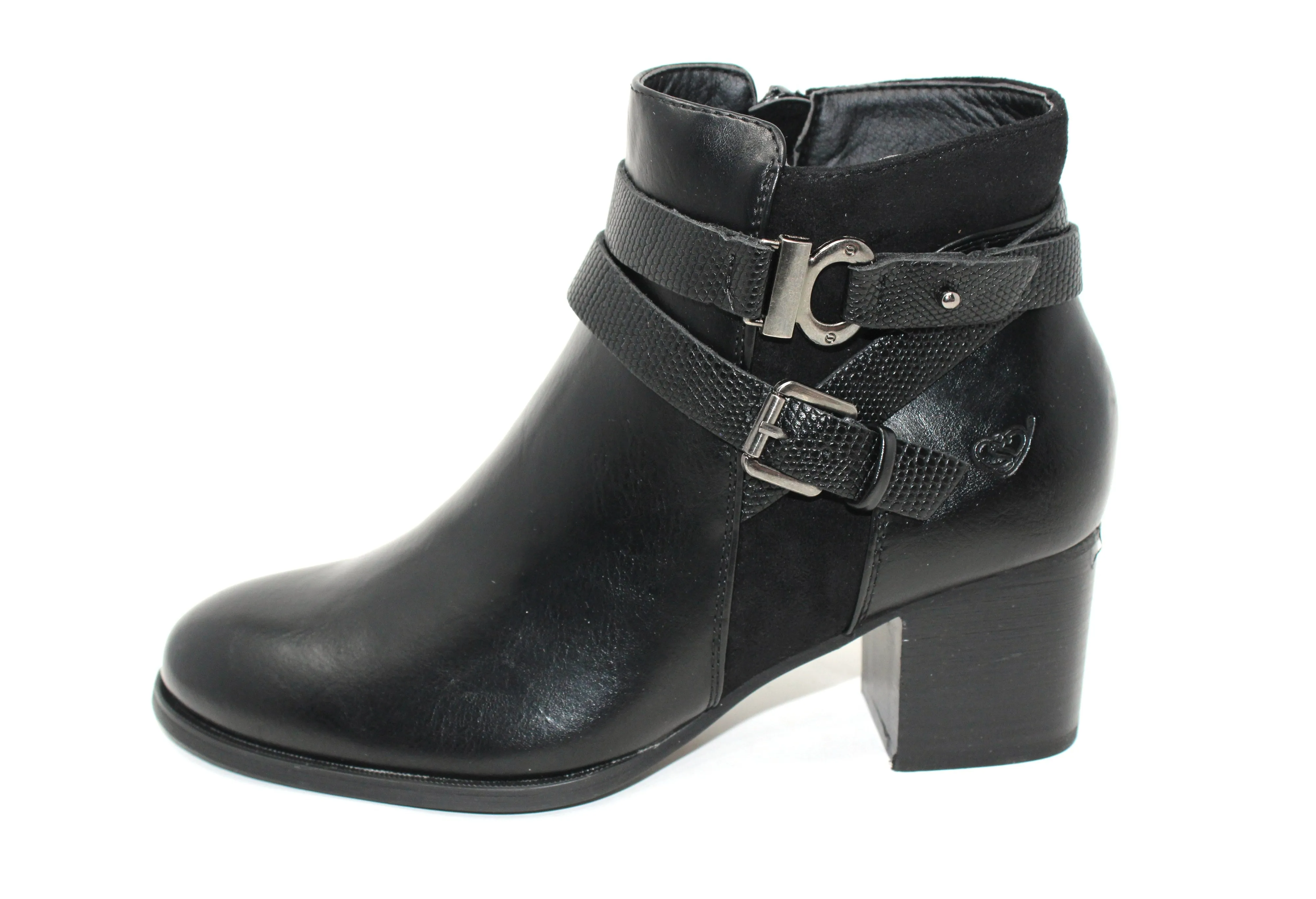 Block Heel Ankle Boot-1