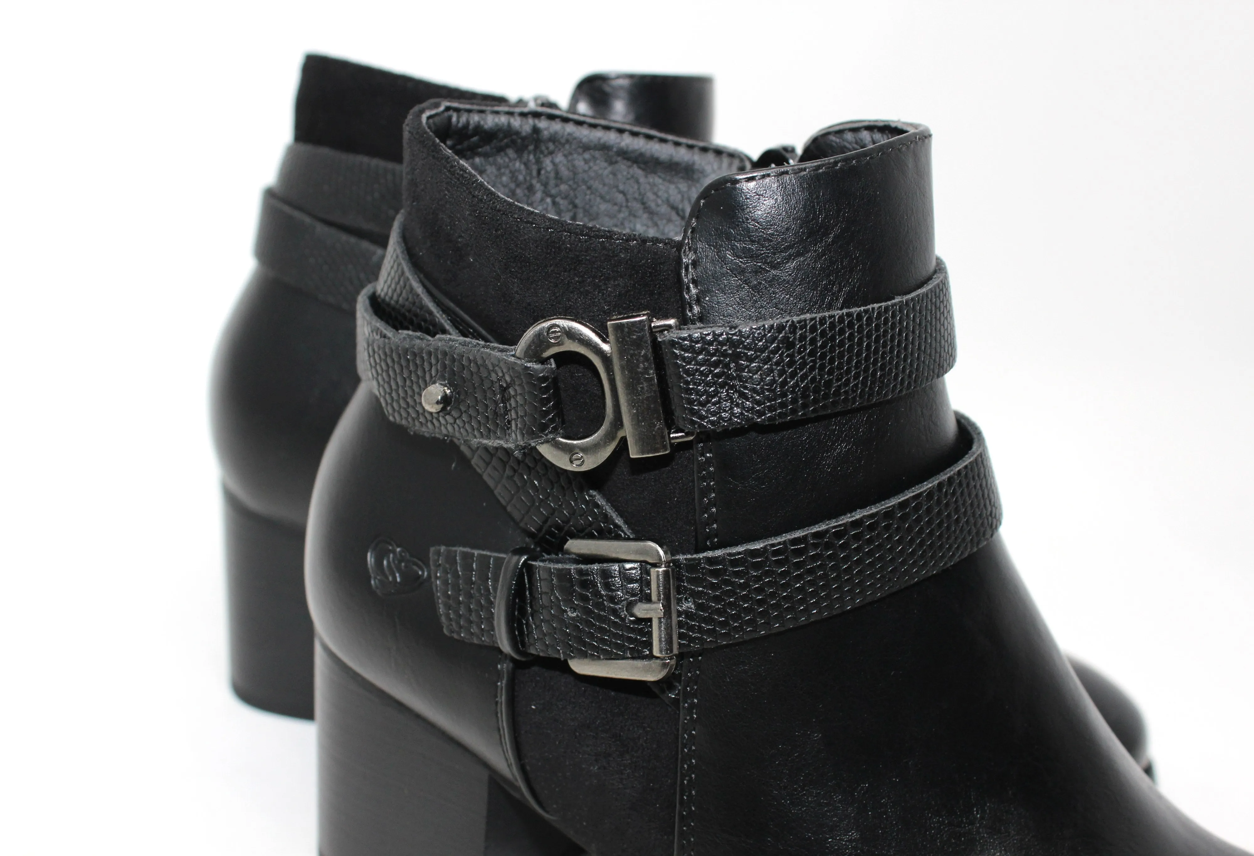 Block Heel Ankle Boot-1