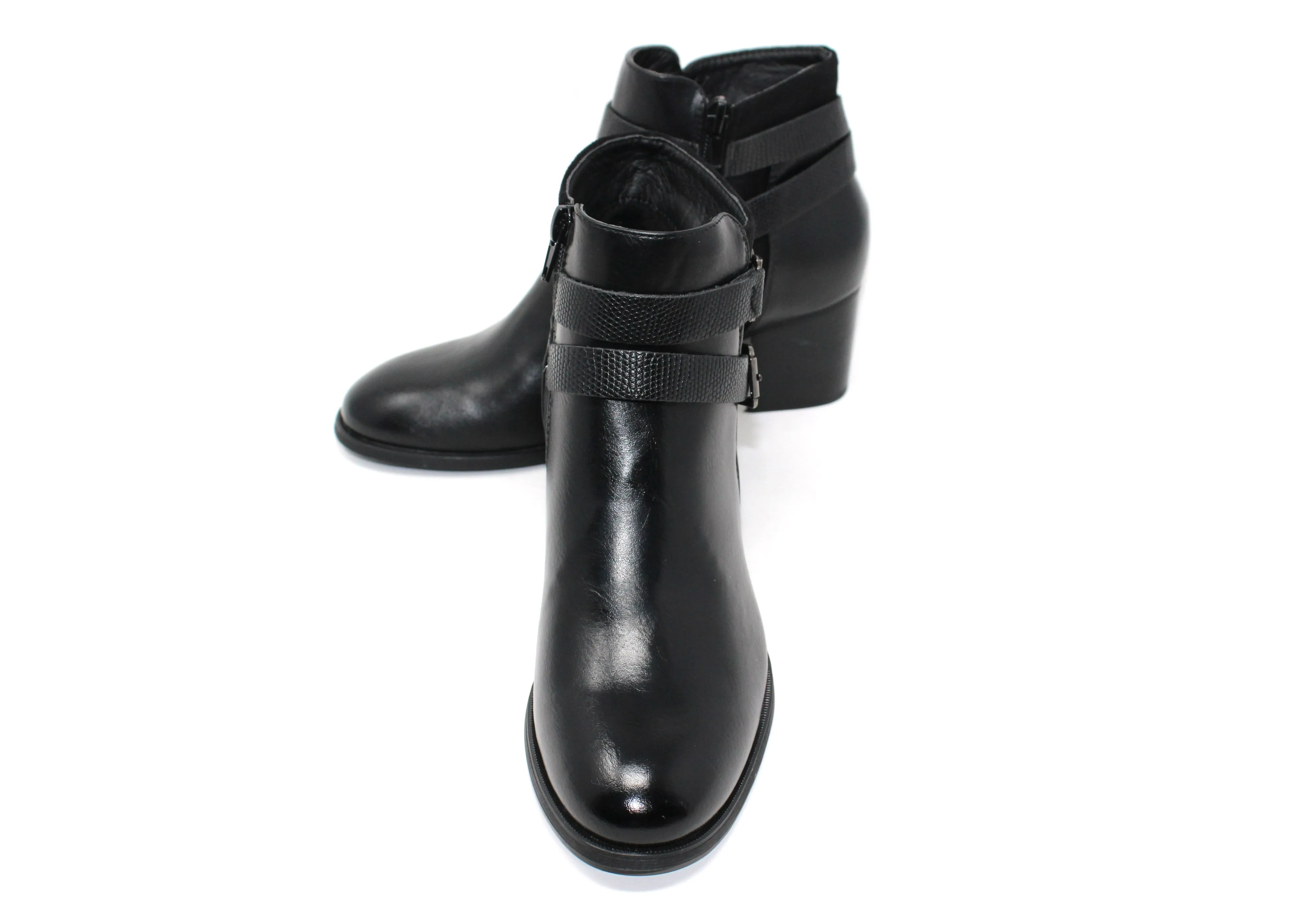 Block Heel Ankle Boot-1