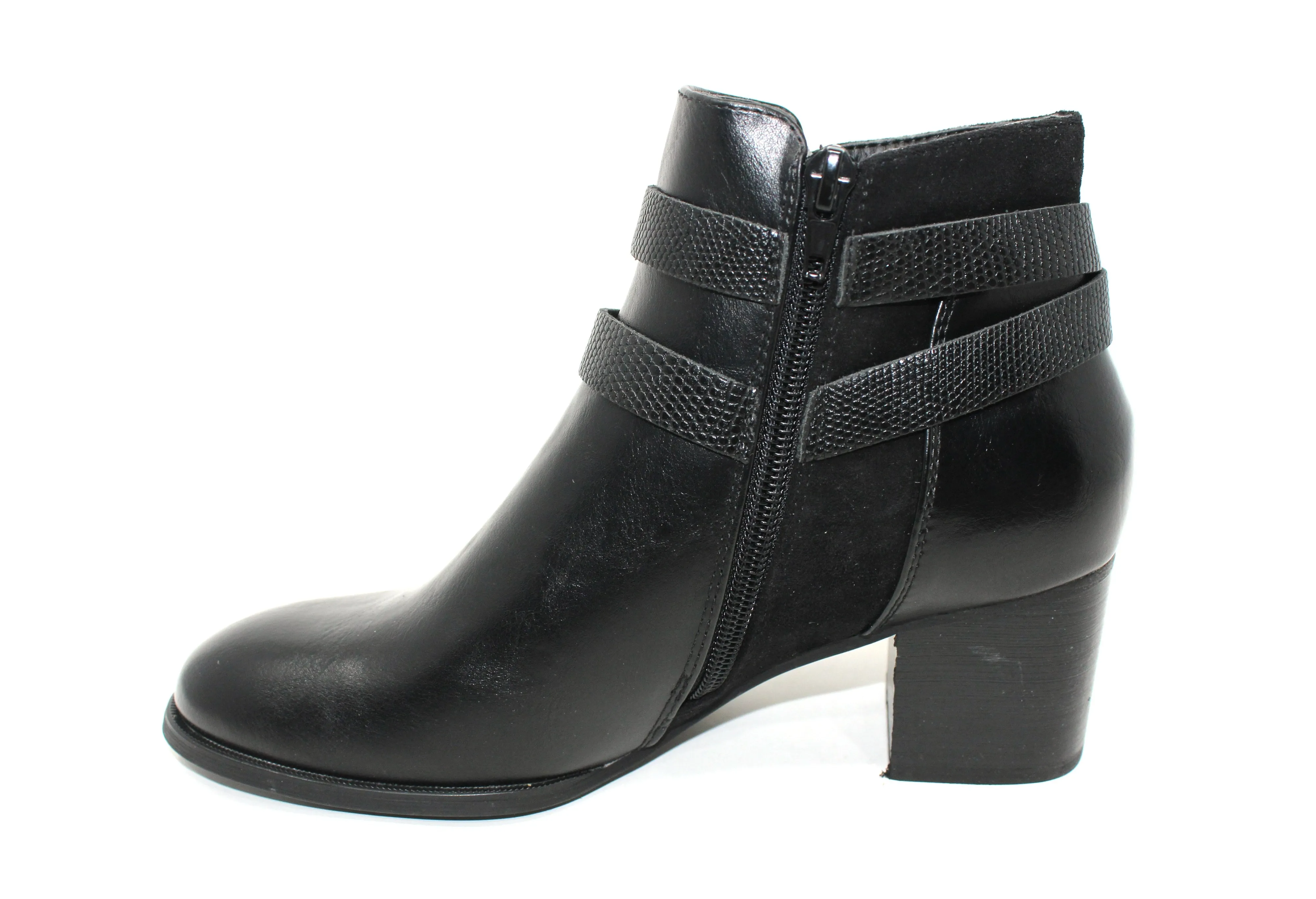Block Heel Ankle Boot-1