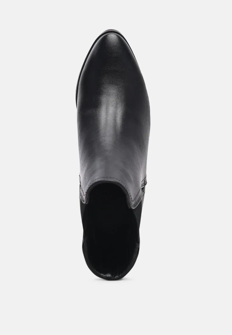 Block Heeled Chelsea Boots