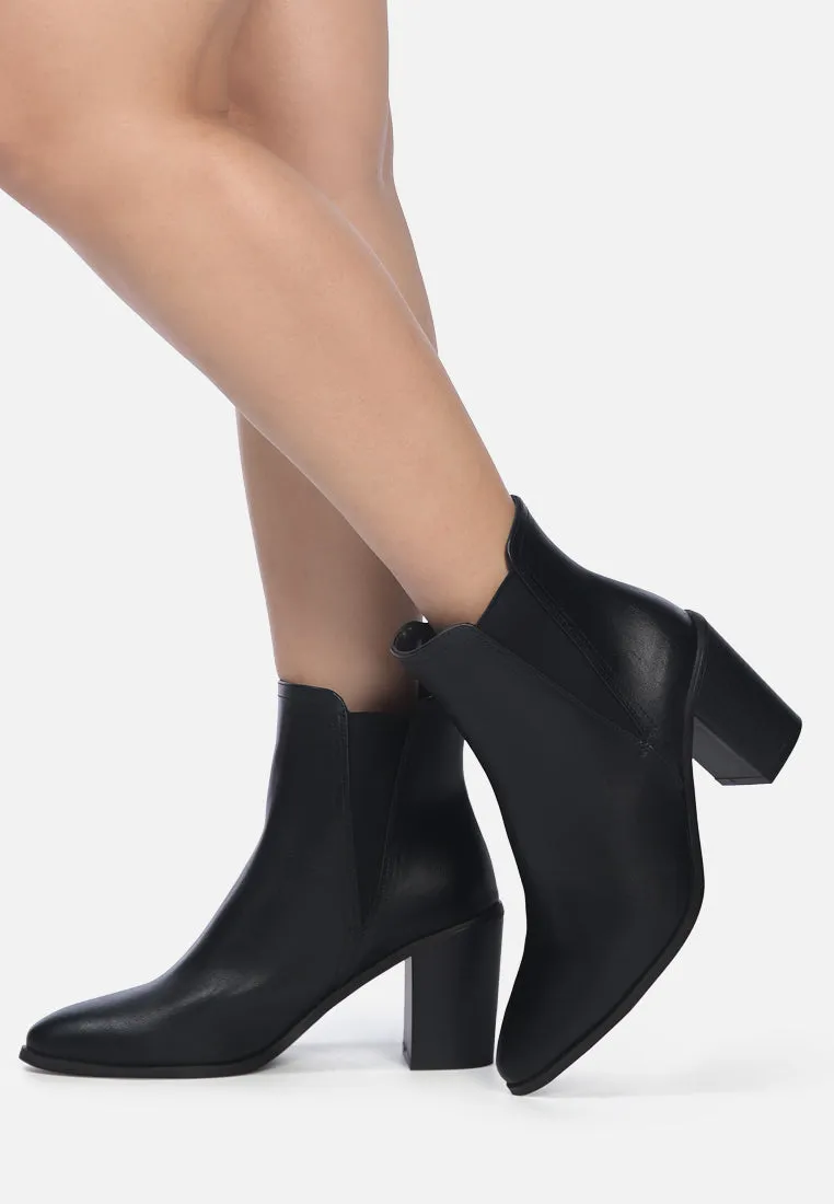 Block Heeled Chelsea Boots