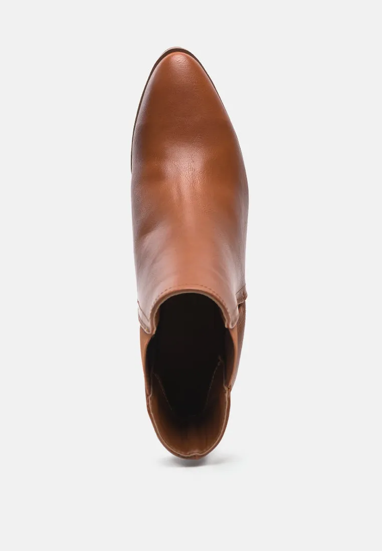 Block Heeled Chelsea Boots