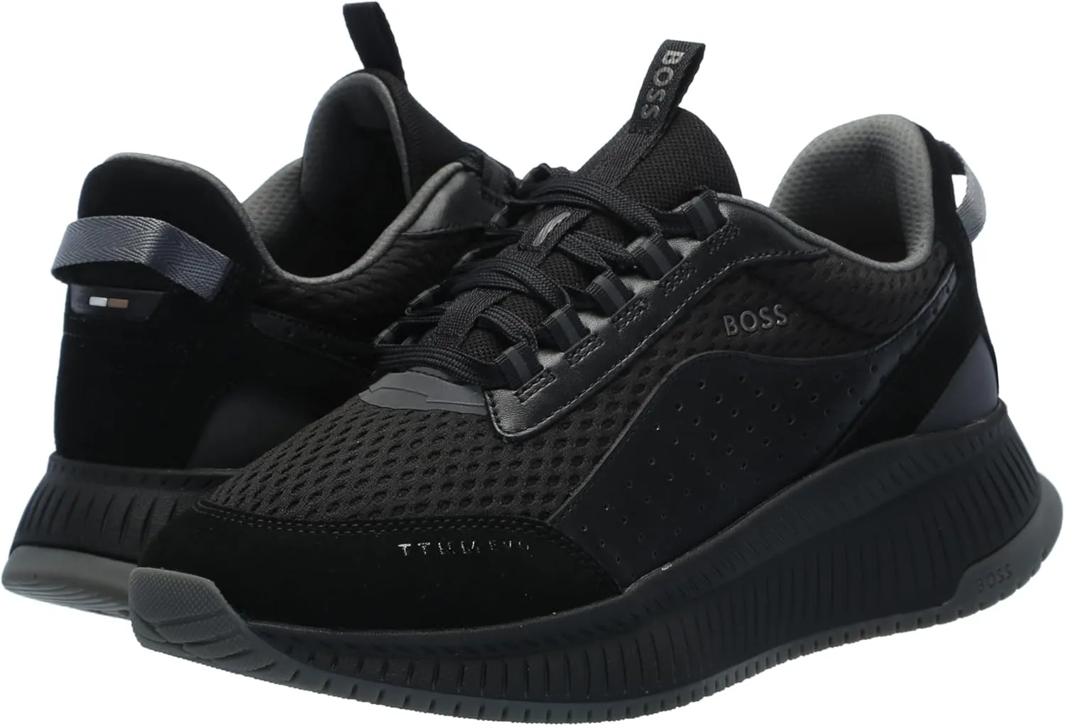 BOSS Men's Modern Knit Structure Running Sneaker