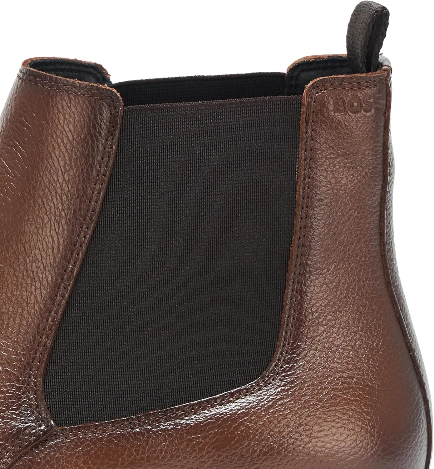 BOSS Men's Theon Leather Chelsea Boot
