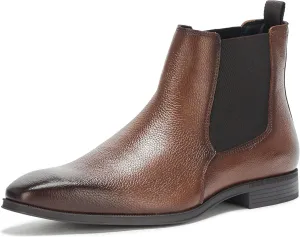 BOSS Men's Theon Leather Chelsea Boot