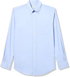 Brooks Brothers Performance Series Stretch Polo Button-Down Collar Sport Shirt, Serenity