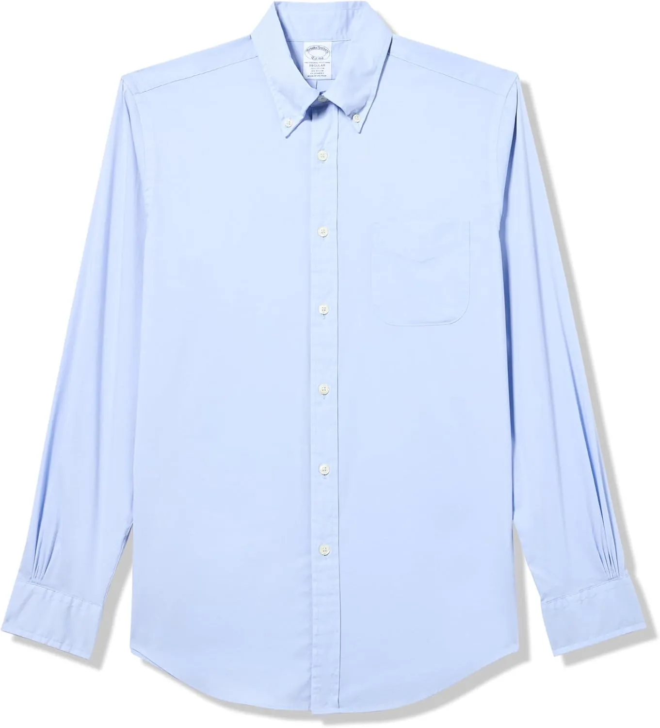 Brooks Brothers Performance Series Stretch Polo Button-Down Collar Sport Shirt, Serenity