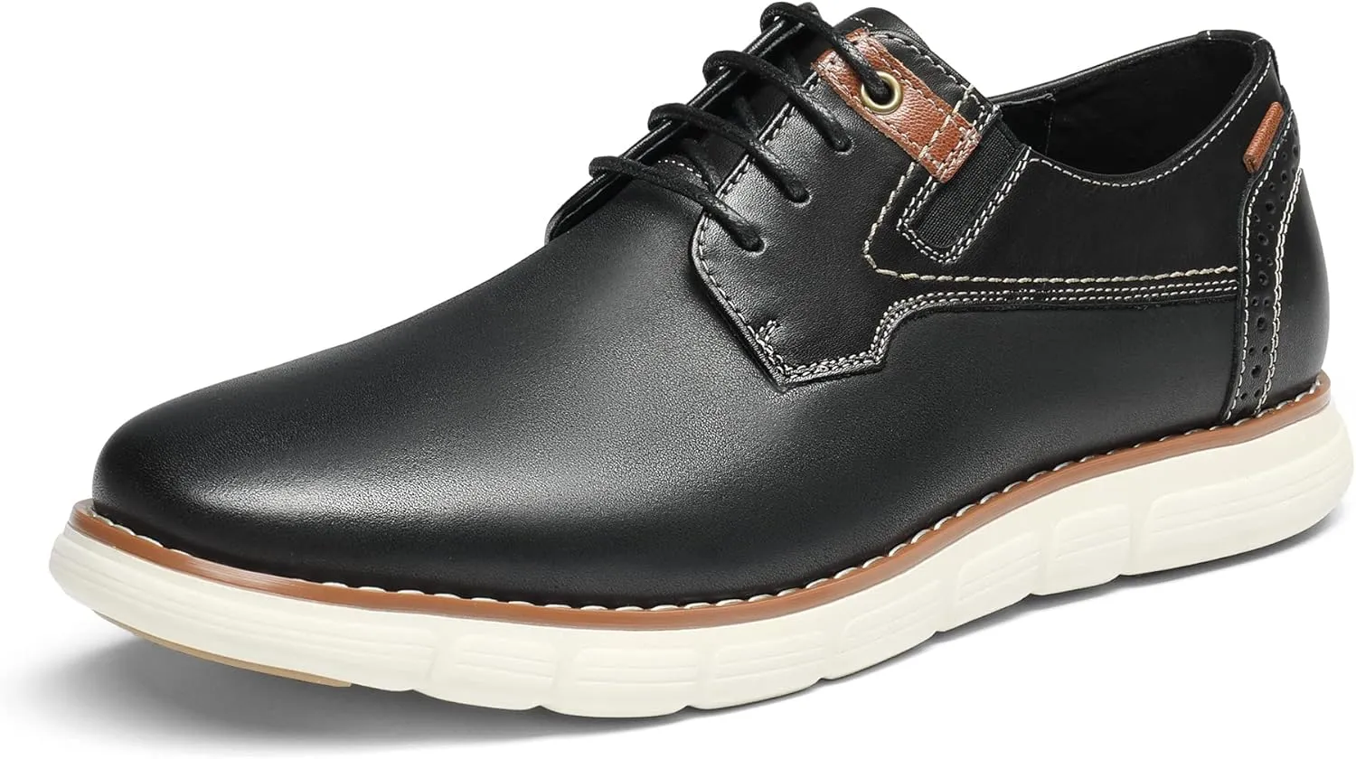 Bruno Marc Men's Crossflex Oxford Dress Sneakers Casual Leather Dress Shoes