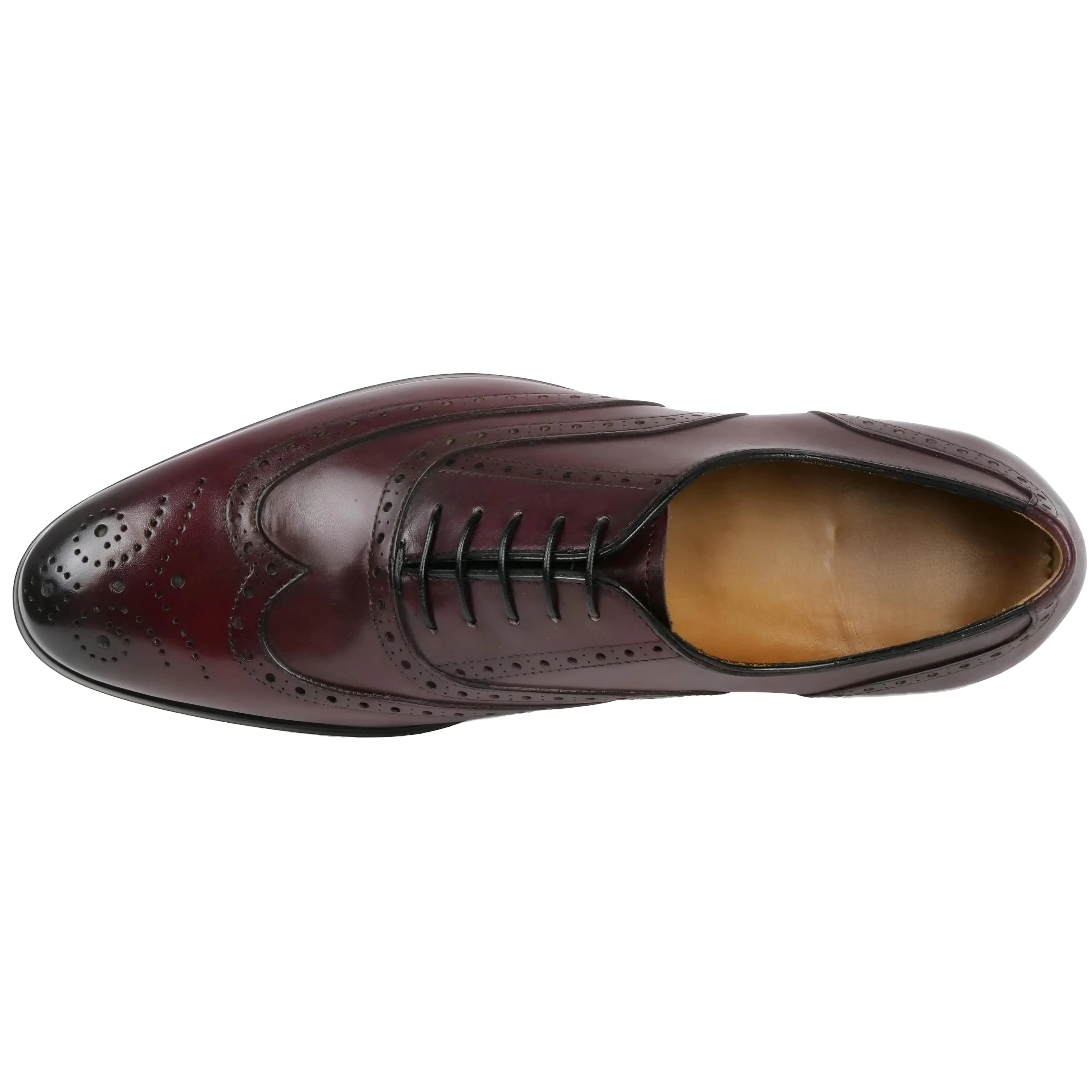 Cambridge Wingtip Oxford Brogue Oxblood