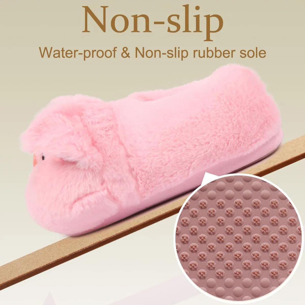 Caramella Bubble Cute Bunny Animal Slipper for women Adult Fuzzy Warm House Slippers Novelty Fluffy Home Shoes Ladies Winter Slippers Indoor Outdoor