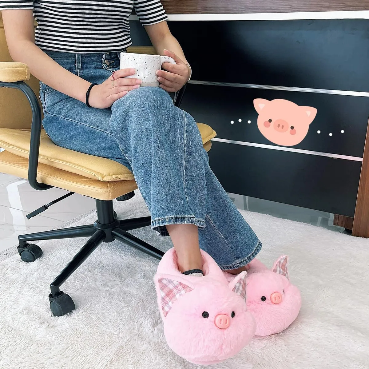 Caramella Bubble Cute Bunny Animal Slipper for women Adult Fuzzy Warm House Slippers Novelty Fluffy Home Shoes Ladies Winter Slippers Indoor Outdoor