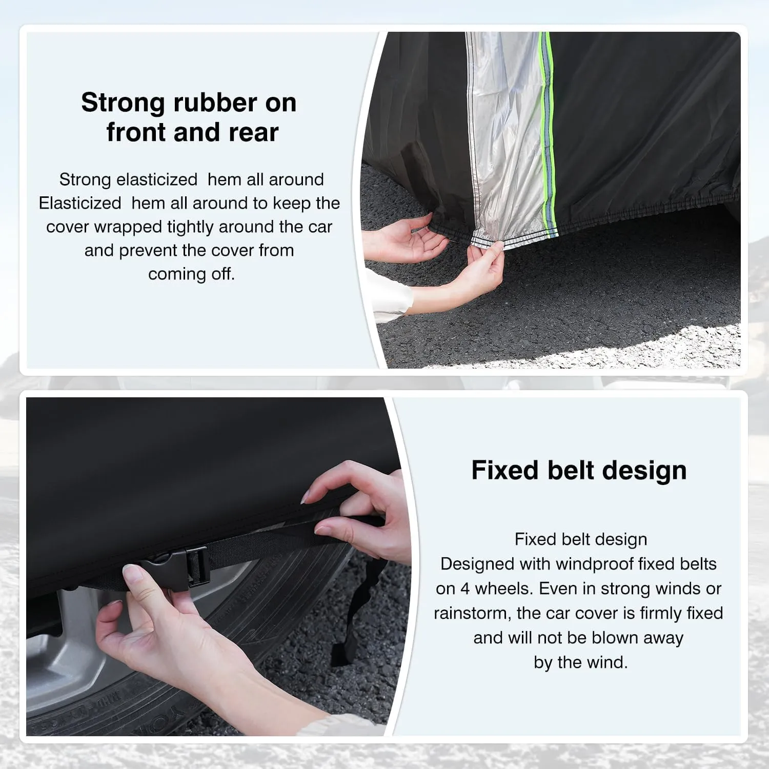 Cartist SUV Car Cover Fits for Subaru Forester 1998-2024 2025, All Weather Car Covers Outdoor for Forester Accessories, Waterproof with Zipper & Reflective Safety Strips