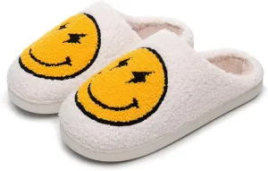 Cartoon Slippers for Womens Mens Cute Cozy Plush Warm Slip-on House Shoes for Indoor and Outdoor Meet Me at Midnight Strawberry Mushroom Evil Eyes Love Heart Slippers