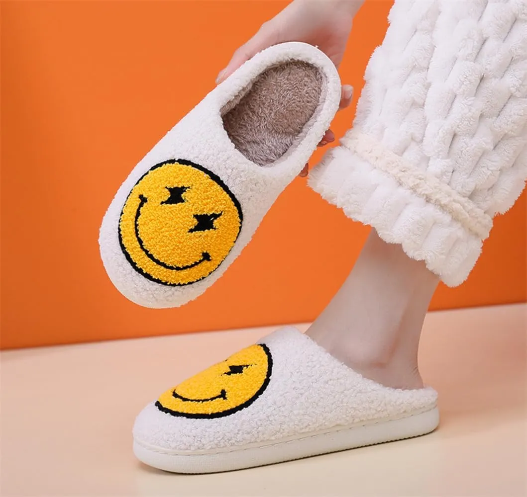 Cartoon Slippers for Womens Mens Cute Cozy Plush Warm Slip-on House Shoes for Indoor and Outdoor Meet Me at Midnight Strawberry Mushroom Evil Eyes Love Heart Slippers