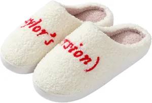Cartoon Slippers for Womens Mens Cute Cozy Plush Warm Slip-on House Shoes for Indoor and Outdoor Meet Me at Midnight Strawberry Mushroom Evil Eyes Love Heart Slippers