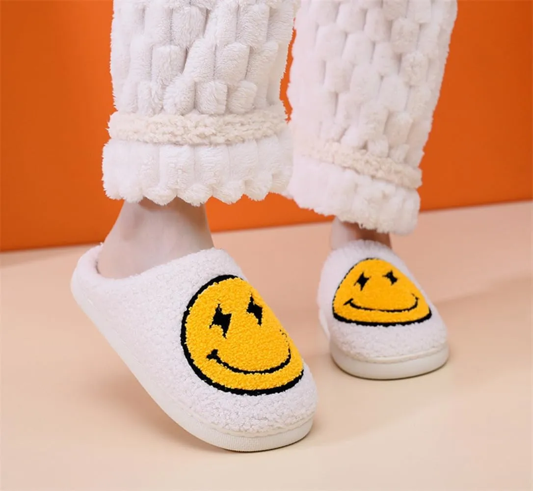 Cartoon Slippers for Womens Mens Cute Cozy Plush Warm Slip-on House Shoes for Indoor and Outdoor Meet Me at Midnight Strawberry Mushroom Evil Eyes Love Heart Slippers